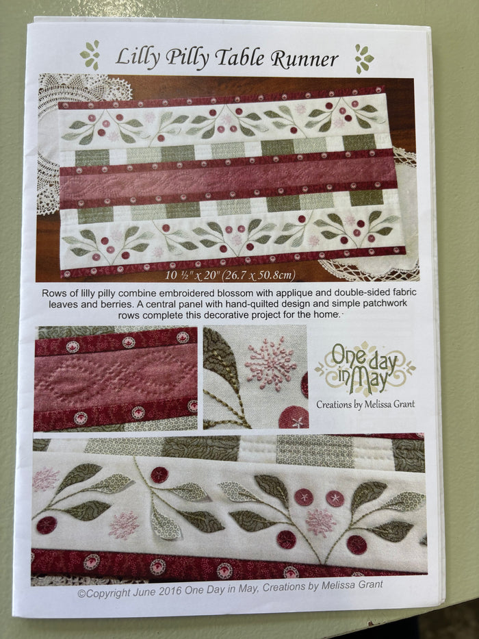 ONE DAY IN MAY LILLY PILLY TABLE RUNNER