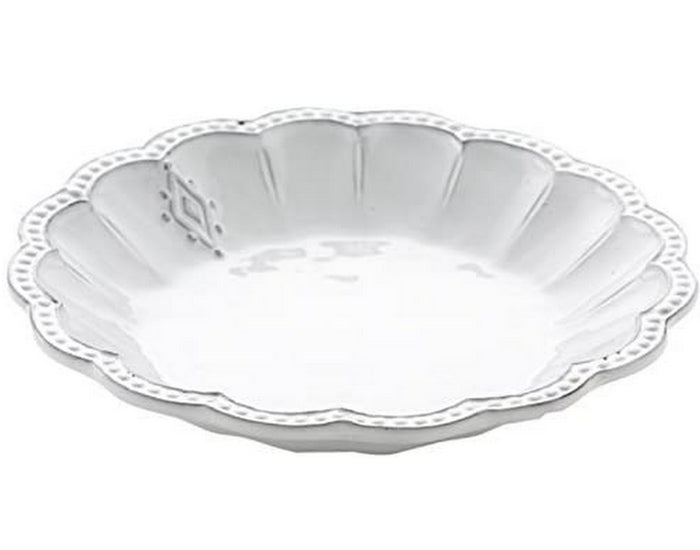 Arte Italica Bella Bianca Medallion Pasta/Soup Bowl, White
