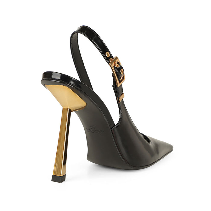 Aurora Pump Black Leather, view 5