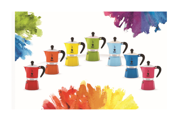Bialetti Moka Rainbow 6 Cup Coffee Maker