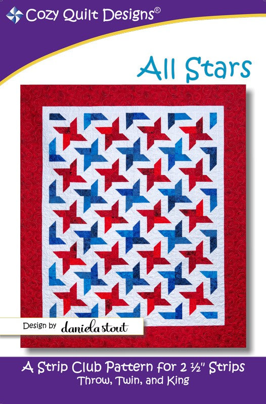 COZY QUILT DESIGNS ALL STARS PATTERN