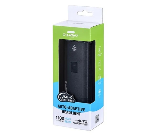 D-Light - "Hi Power" Front Light 1100 Lumen - 6 Functions