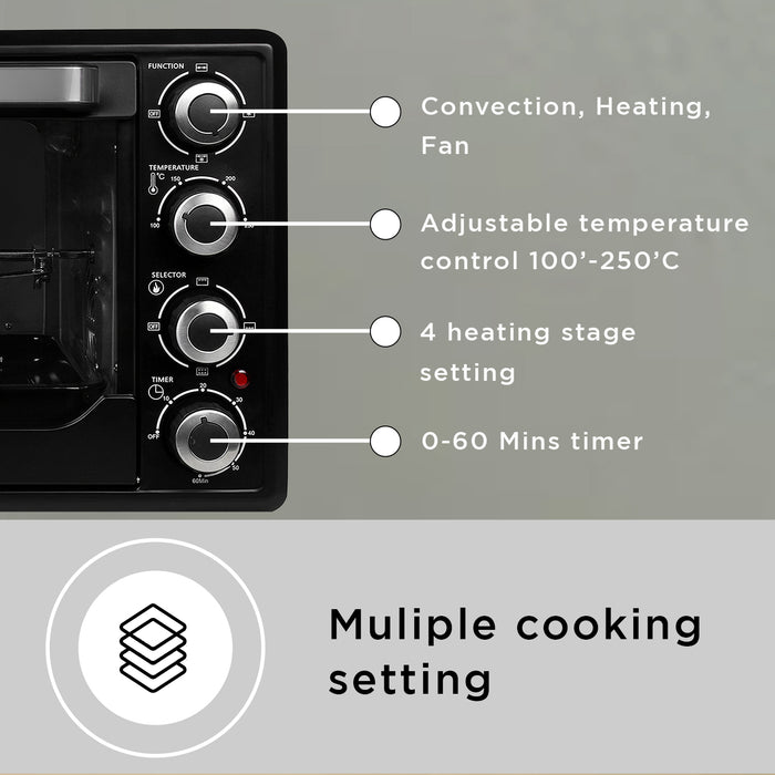 Shop Faber FOTG BK 45L - Oven, Toaster, Griller OTG Online