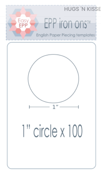 HUGS N KISSES CIRCLE 1"