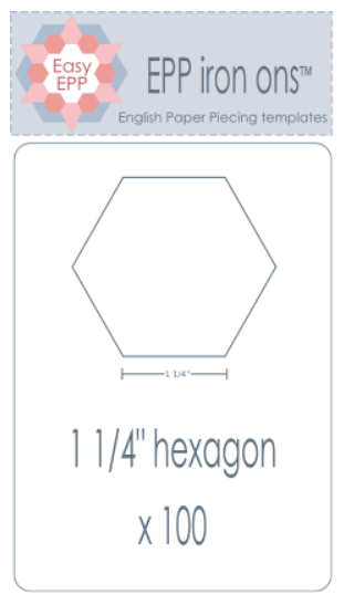 HUGS N KISSES EPP HEXIES 1 1/4" PACK OF 100