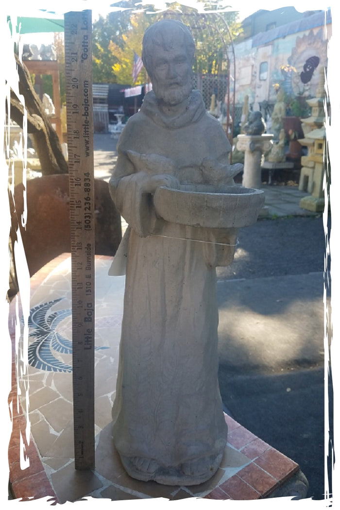 Saint Francis with Bowl Statue