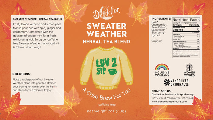 Sweater Weather Loose Leaf Canister