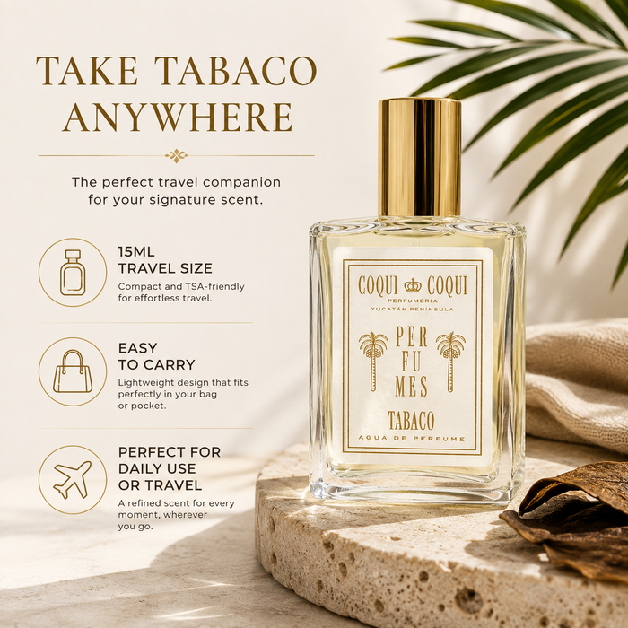 Tabaco Unisex Eau de Parfum – Woody Spicy Gourmand Fragrance, 15ml