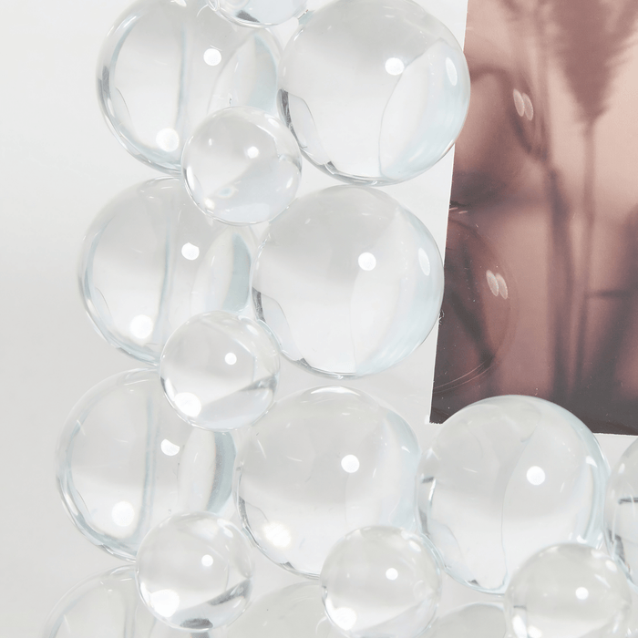Tizo Design 5 x 7 Clear Glass Crystal Bubble Frame