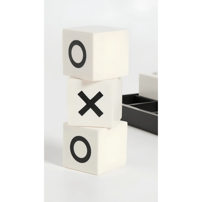 Tizo Design 8 x 8 Horn/Bone Tic Tac Toe Set