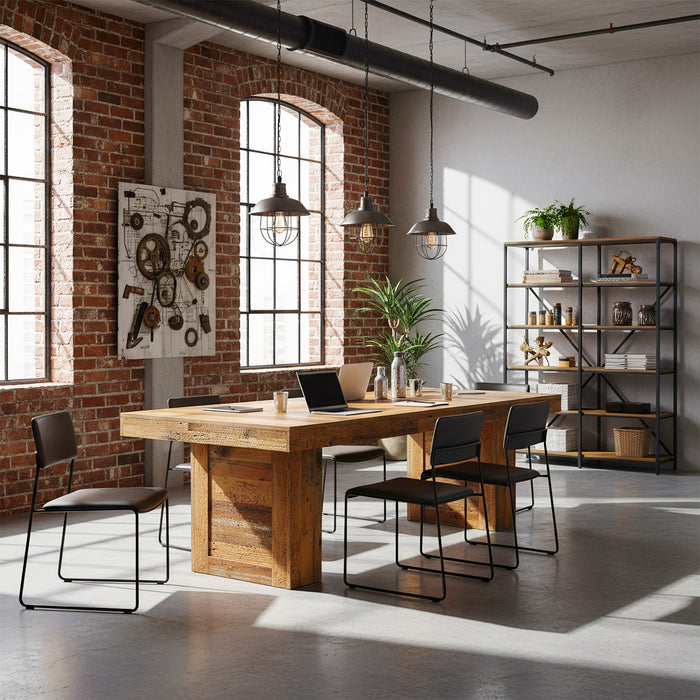 Tribesigns 63 Inch Farmhouse Executive Desk, Large Wooden Computer Desk with Heavy Duty Legs for Home Office