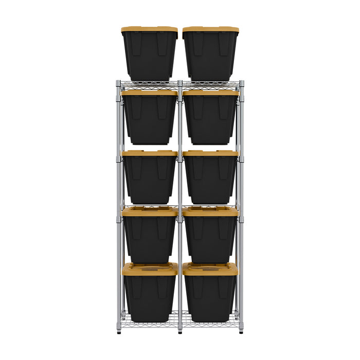 12 Gallon Storage Bin Rack with Bins