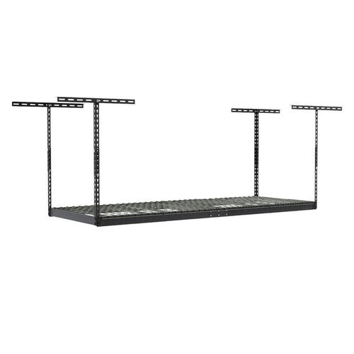 saferacks overhead garage storage rack hammertone (7726744568022)