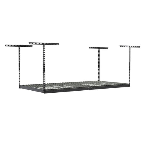 SafeRacks 4' x 8' Overhead Garage Storage Rack - Hammertone