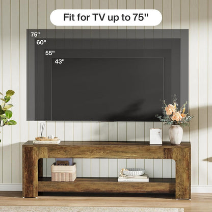 63" TV Stand, Entertainment Center Television Console for up to 75-Inch TVs
