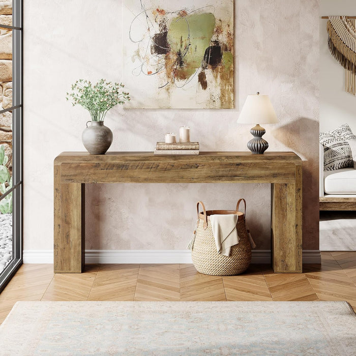 70.9" Console Table, Wooden Sofa Table Entryway Console Foyer Table Tribesigns