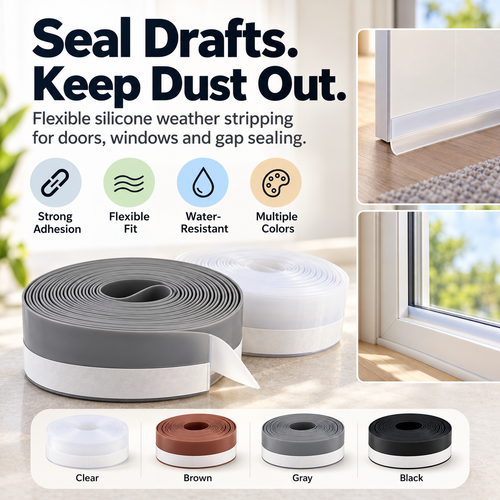 Self-Adhesive Silicone Weather Stripping