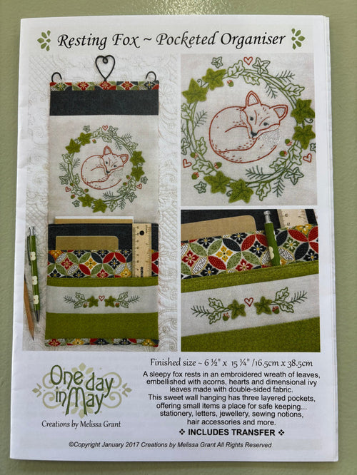 ONE DAY IN MAY RESTING FOX POCKETED ORGANISER