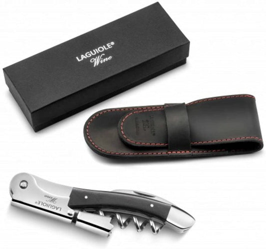 ALAIN-SAINT JOANIS Laguiole Wine Collection Wine Opener Corkscrew with Ebony Wooden Handle