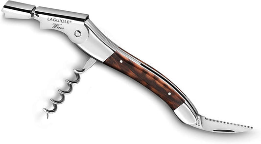 ALAIN-SAINT JOANIS Laguiole Wine Collection Wine Opener Corkscrew with Snake Wood Handle