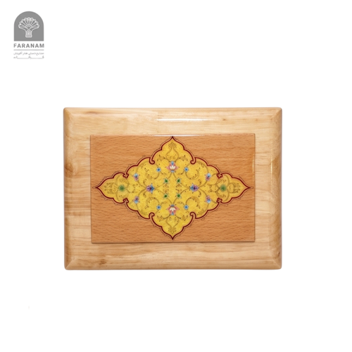 Amber Aroma Box with Inlaid mosaic art