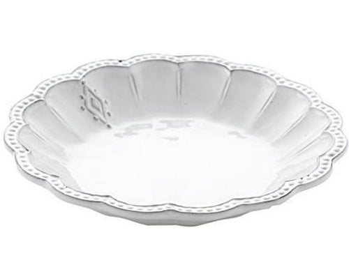 Arte Italica Bella Bianca Medallion Pasta/Soup Bowl, White