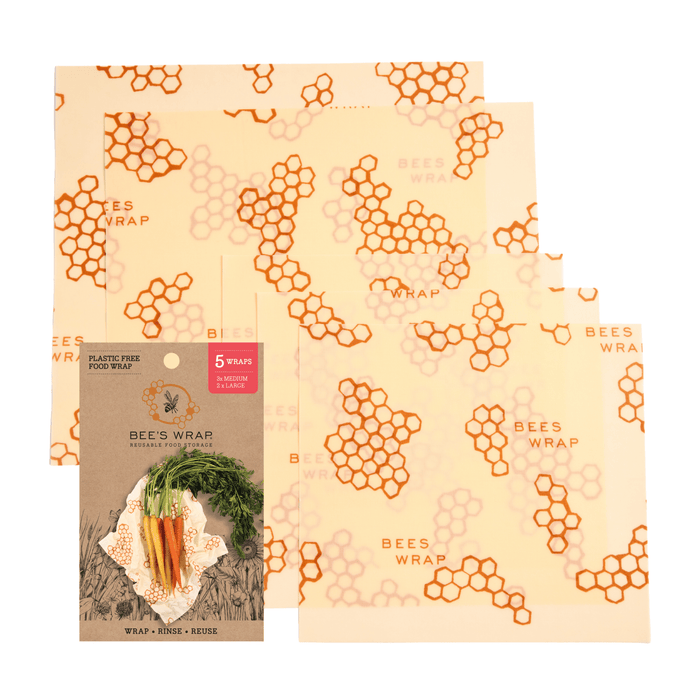 Assorted 5 Pack Bee's Wrap Honeycomb