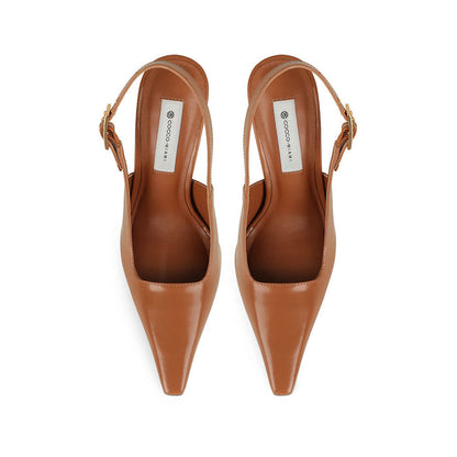 Aurora Pump Almond Leather, view 4