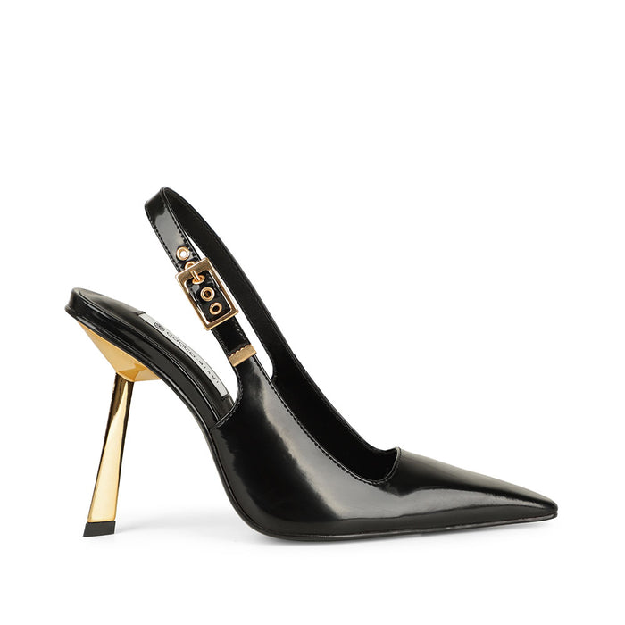 Aurora Pump Black Leather