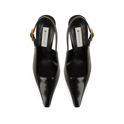 Aurora Pump Black Leather, view 4