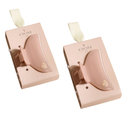 Bachca Rose Dragée Claw Clip Small Set of 2 (2.2") – Hair Claw Clip (Soft Rose Pink)