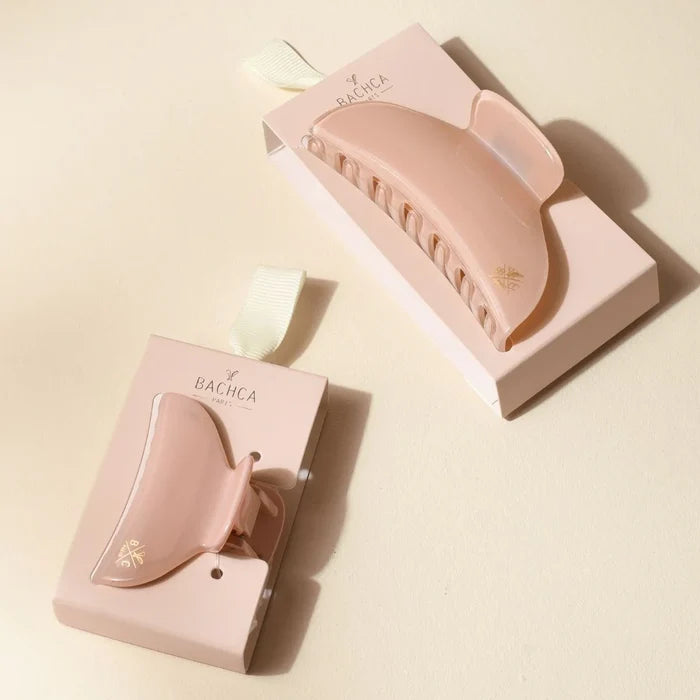 Bachca Rose Dragée Claw Clip Small Set of 2 (2.2") – Hair Claw Clip (Soft Rose Pink)