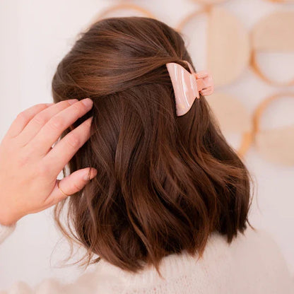 Bachca Rose Dragée Claw Clip Small Set of 2 (2.2") – Hair Claw Clip (Soft Rose Pink)