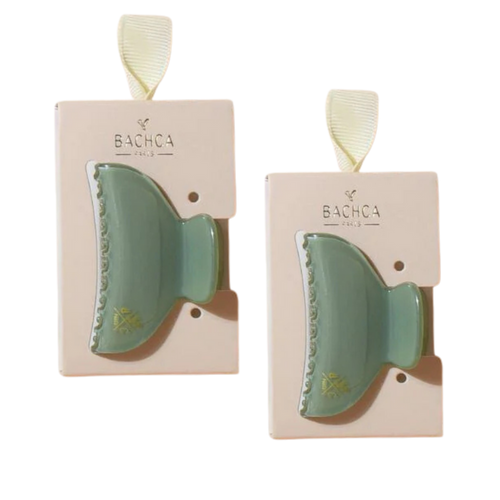 Bachca Vert d’Eau Claw Clip (small) Set of 2 (2.2") – Hair Claw Clip Soft Green