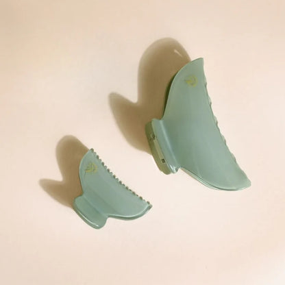 Bachca Vert d’Eau Claw Clip (small) Set of 2 (2.2") – Hair Claw Clip Soft Green