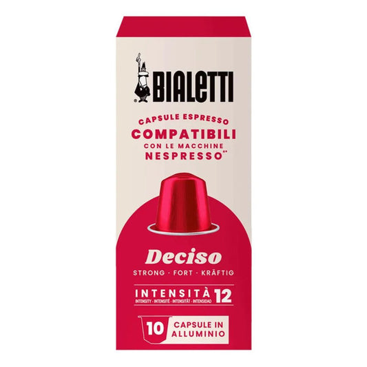 Bialetti Deciso Nespresso compatible coffee capsules 10 units