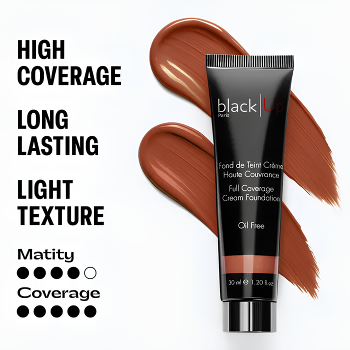 Black Up High Coverage Cream Foundation VEGAN - Full Coverage Liquid Foundation (HC00)