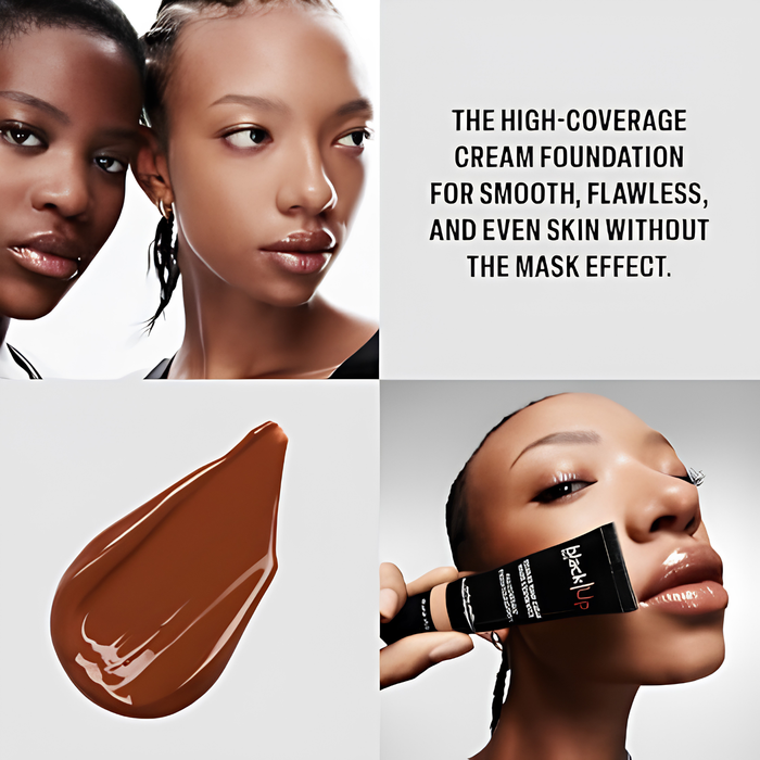 Black Up High Coverage Cream Foundation VEGAN - Full Coverage Liquid Foundation (HC00)