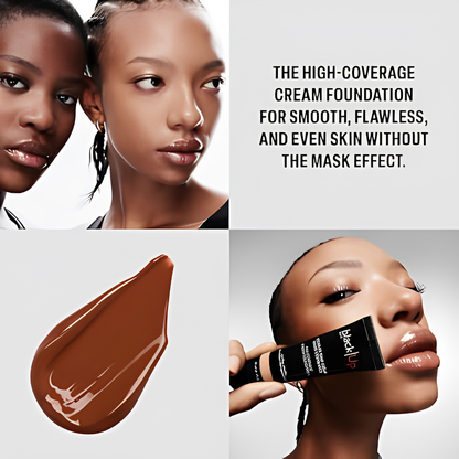 Black Up High Coverage Cream Foundation VEGAN - Full Coverage Liquid Foundation (HC00)
