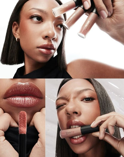 Black Up Lip Gloss Intense Shine Gloss - Clear (NGLOSS01)
