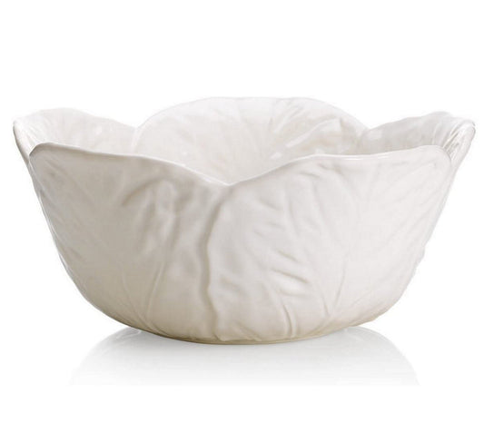 Bordallo Pinheiro Cabbage Beige Tall Salad Bowl