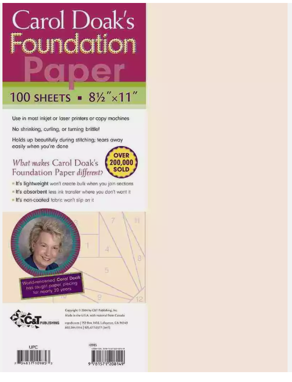 CAROL DOAK'S FOUNDATION PAPERS