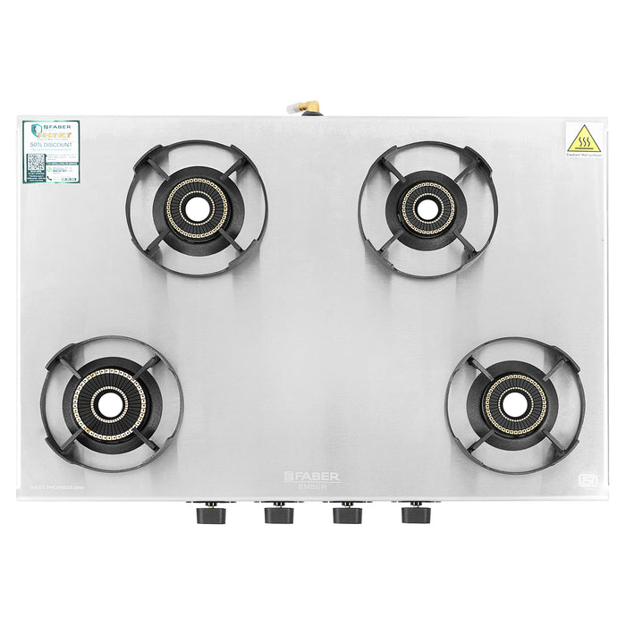 COOKTOP EMBER 4BB SS CI
