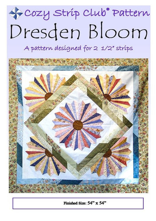 COZY QUILT DESIGNS DRESDEN BLOOM PATTERN