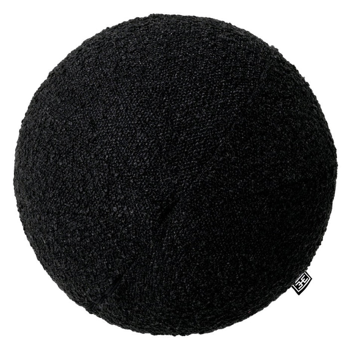 Cushion Palla Boucle Black Sphere Small | Kutmec furniture