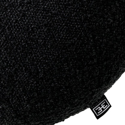 the fabric of Cushion Palla Boucle Black Sphere Small | Kutmec Kuwait