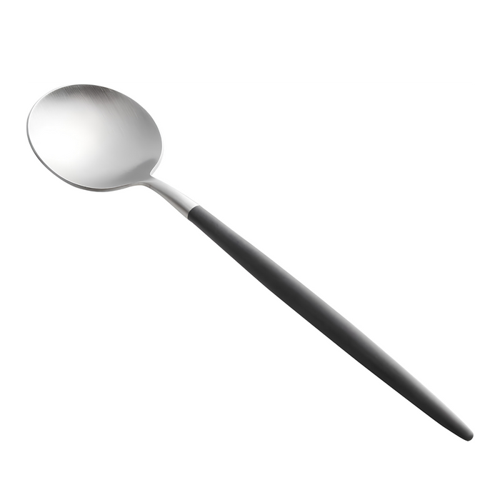 Cutipol GOA Dessert Spoon - Black/Silver (GO.08)