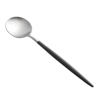 Cutipol GOA Dessert Spoon - Black/Silver (GO.08)