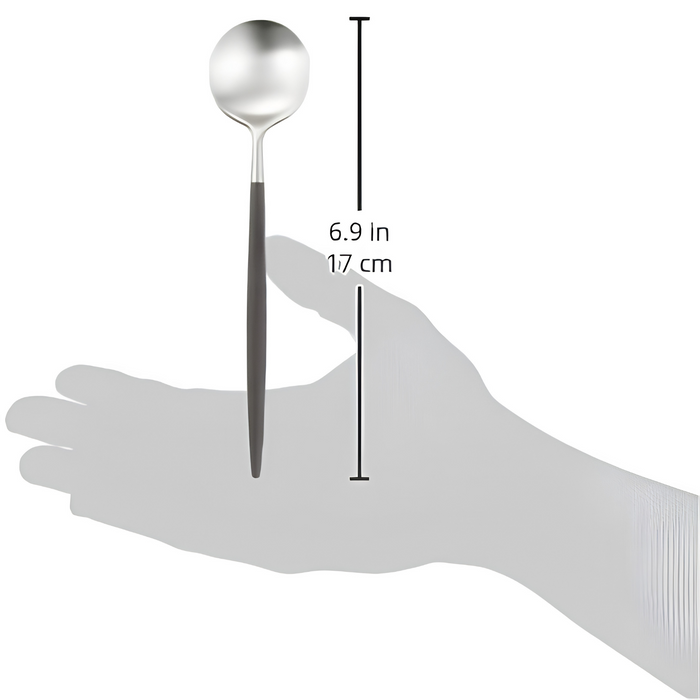 Cutipol GOA Dessert Spoon - Black/Silver (GO.08)