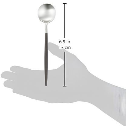 Cutipol GOA Dessert Spoon - Black/Silver (GO.08)